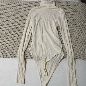 Cream Long Sleeve Bodysuit